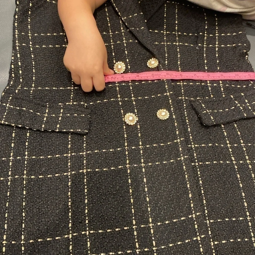 Alice blue tweed vest with sparkly buttons. NWT​​​​​​​​​​​​​​​​​​​​​​​​​​​​​ - Picture 11 of 12